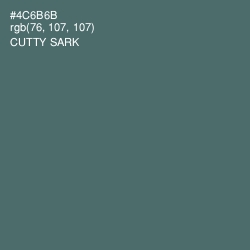 #4C6B6B - Cutty Sark Color Image